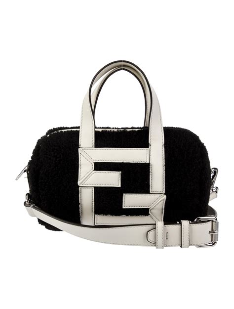 Fendi 2022 Mini Sheepsking Bowling Bag w/ Tags 